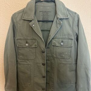 American Eagle Outfitters Men's Green Jacket
